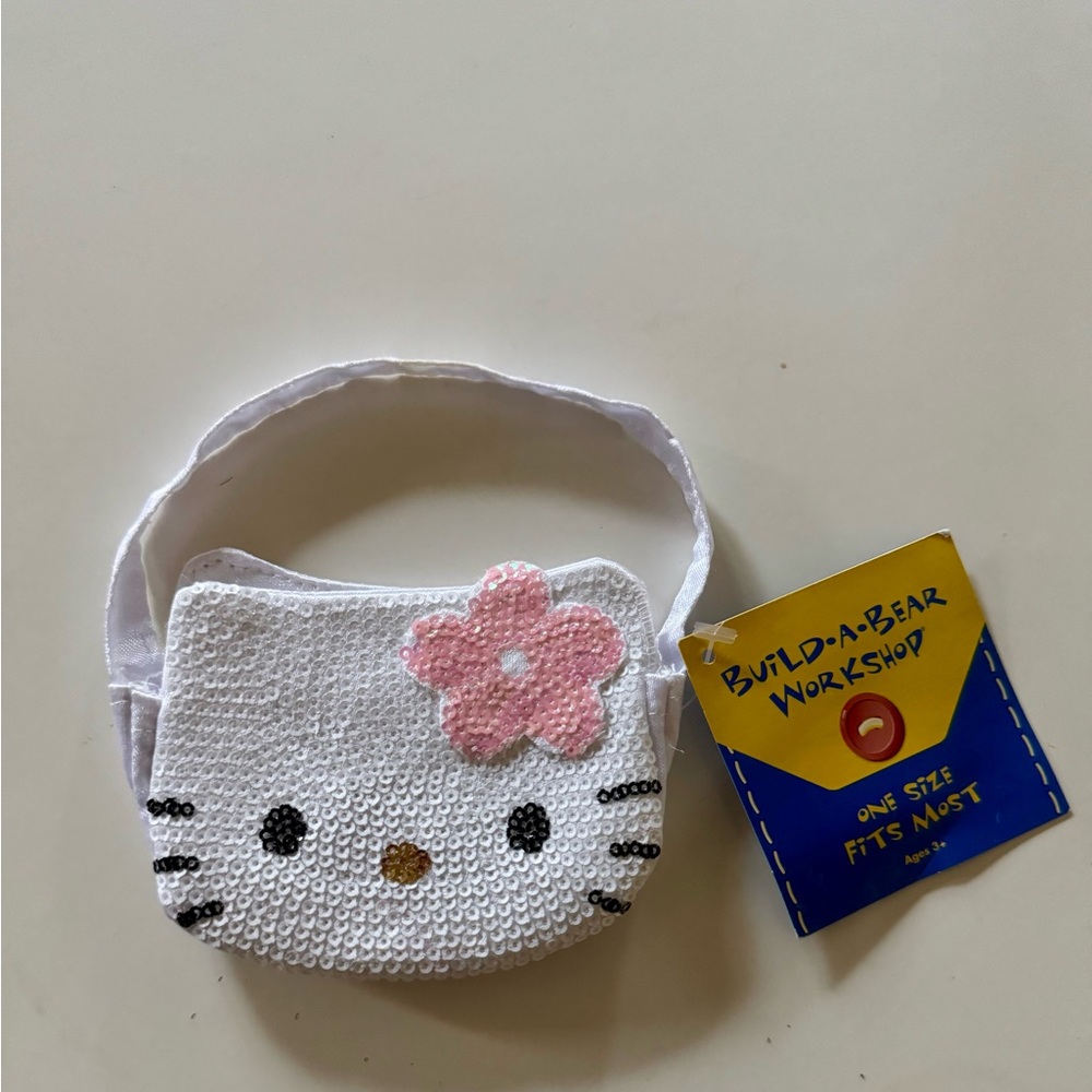 Hello kitty build a bear sequin purse Bab Sanrio new